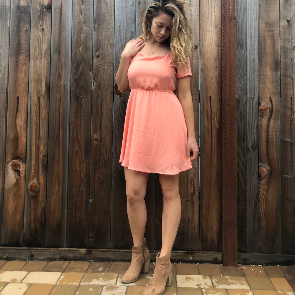 Light Pink Chiffon Dress 💖